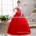 Cinderella dress organza ball gown Wedding Dresses 2017 Sleeveless puffy dress robe de mariage red wedding gowns